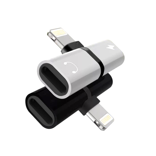 2 in 1 Double Adapter Headphone Jack Converter Splitter Dual Audio Lightning Cable Charger