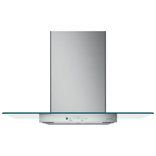 Café 30" Wall Mount Chimney Range Hood - Stainless Steel with Glass Canopy