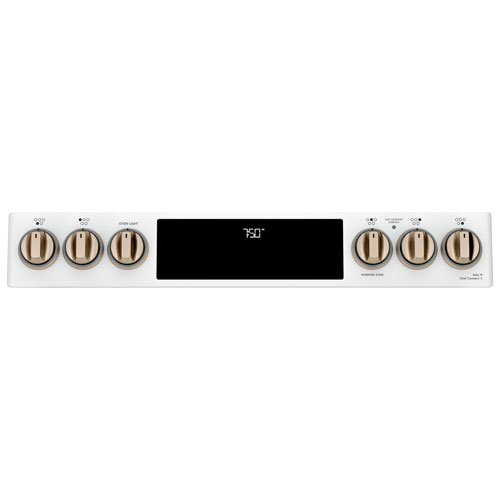 Café 30" True Convection Double Oven Slide-In Smooth Top Electric Range (CCES750P4MW2) - Matte White