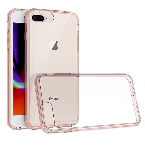 PANDACO Acrylic Pink Hard Clear Case for iPhone 7 Plus or iPhone 8 Plus