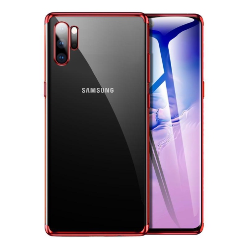 PANDACO Red Trim Clear Case for Samsung Galaxy Note 10+