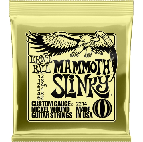 ERNIE BALL  Mammoth Slinky Nickel Wound Electric Guitar Strings - 12-62