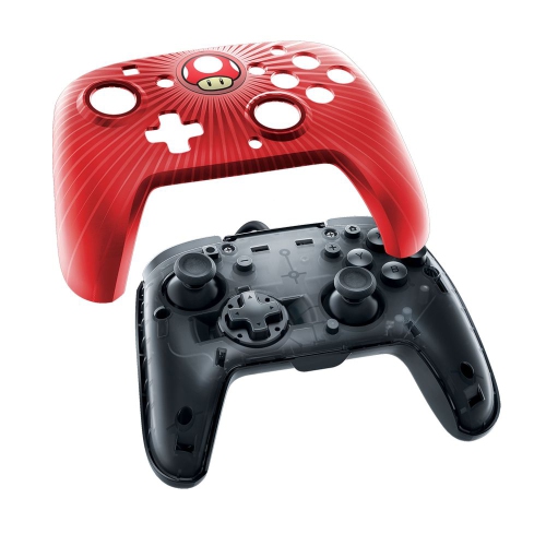 PDP Nintendo Switch Faceoff Wired Pro Controller - Red Mushroom