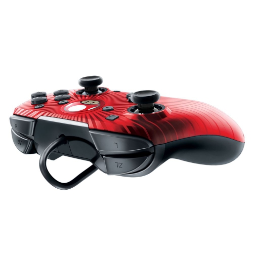 PDP Nintendo Switch Faceoff Wired Pro Controller - Red Mushroom