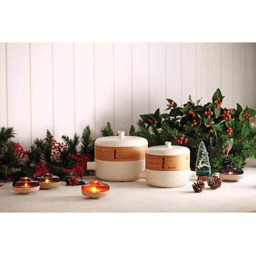 JIA Inc. Steamer Set, Steamer Pot & 1 Basket, 18cm White