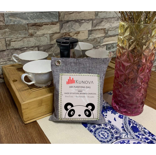 Kunova 8 Pack - 200g Each Activated Bamboo Charcoal Deodorizer Natural, Odor Absorber, Odor Neutralizer