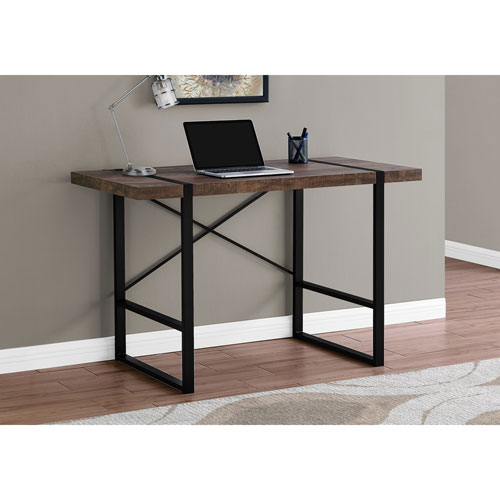 Monarch Contemporary Computer Desk Brown Black Best Canada Monarch Contemporary Computer Desk