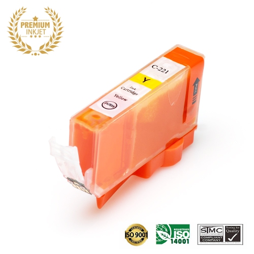 ULTRA INK  New Canon Cli-221Xl Y Inkjet Cartridge Online Only In Yellow