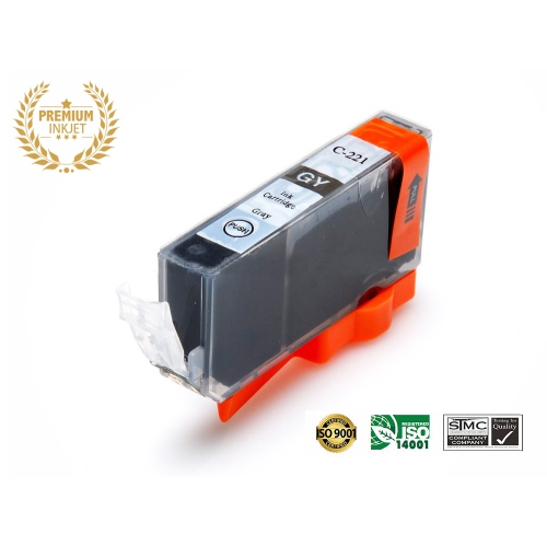 ULTRA INK  New Canon Cli-221Xl Gy Inkjet Cartridge Online Only In Grey