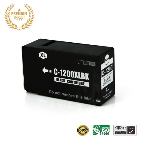 ULTRA INK  New Canon Pgi-1200Xl Bk Inkjet Cartridge Online Only In Black