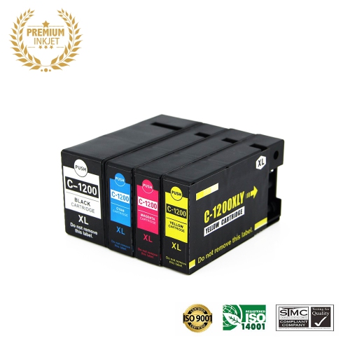 ULTRA INK  4 Colors Combo - Canon Pgi-1200Xl Bk/c/m/y Inkjet Cartridge Online Only