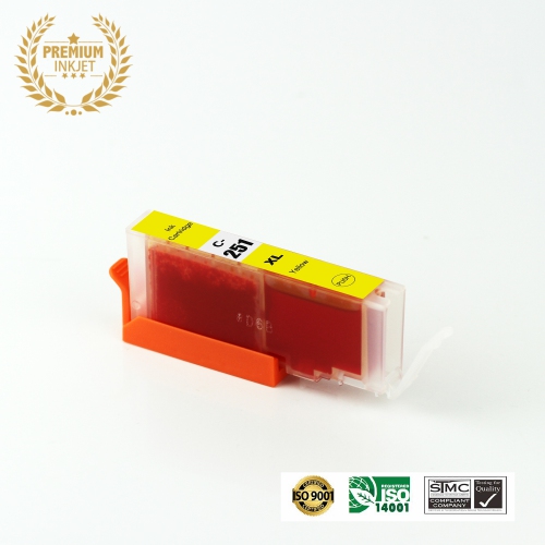 ULTRA INK  New Canon Cli-251Xl Y Inkjet Cartridge Online Only In Yellow