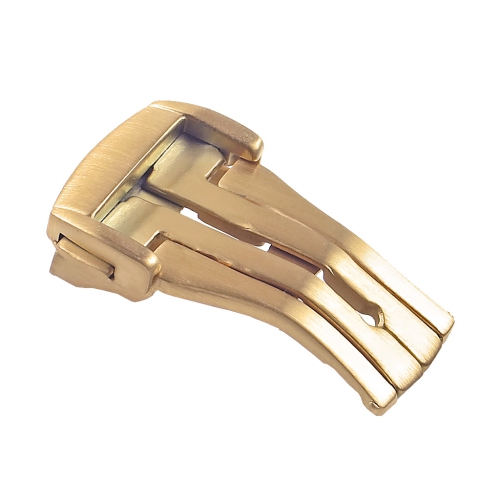 Strapsco Silicone Rubber Watch Band Strap with Yellow Gold Clasp for Omega Seamaster Planet Ocean - 20mm - Black & Orange