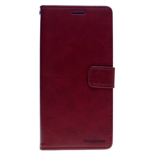 Final Sale! TopSave Goospery Bluemoon Card Slot w/Magnetic Clip Leather Folio Wallet Flip For Samsung Galaxy A20, Burgundy