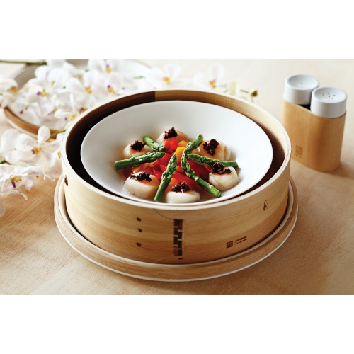 JIA Inc. Large Steam Basket, 24cm, Cedar wood