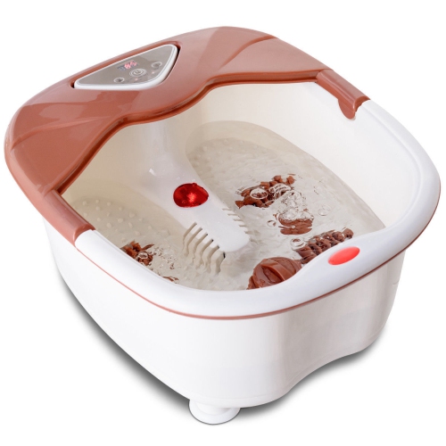 Costway Foot Spa Bath Massager LCD Display Temperature Control Heat Infrared Bubbles