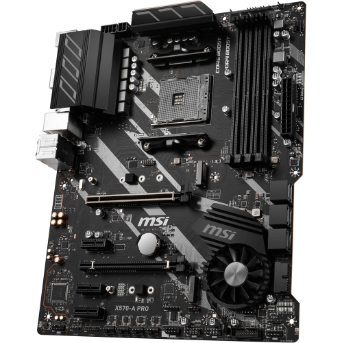 MSI X570-A PRO Motherboard (AMD AM4, DDR4, PCIe 4.0, SATA 6Gb/s, M.2, USB  3.2 Gen 2, HDMI, ATX)