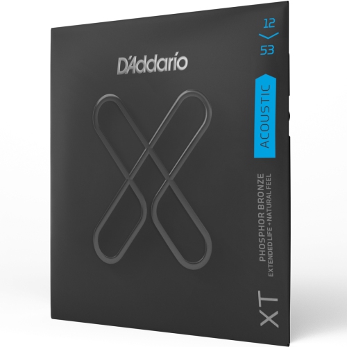 D'ADDARIO  Xt Phosphor Bronze Acoustic Guitar Strings - Light