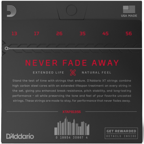 Cordes de guitare acoustique en bronze phosphoreux XT d’Addario - moyen