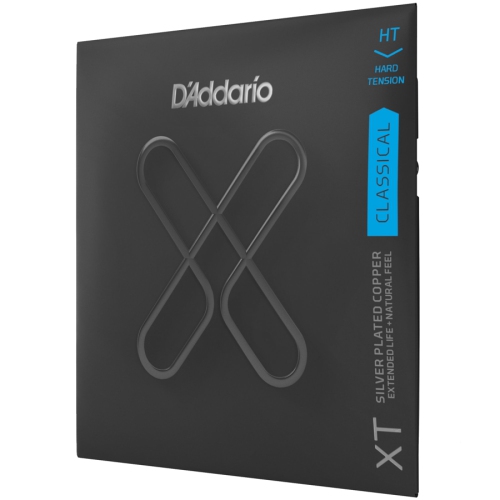 Cordes de guitare classique en cuivre plaqué argent XT d’Addario - rigide