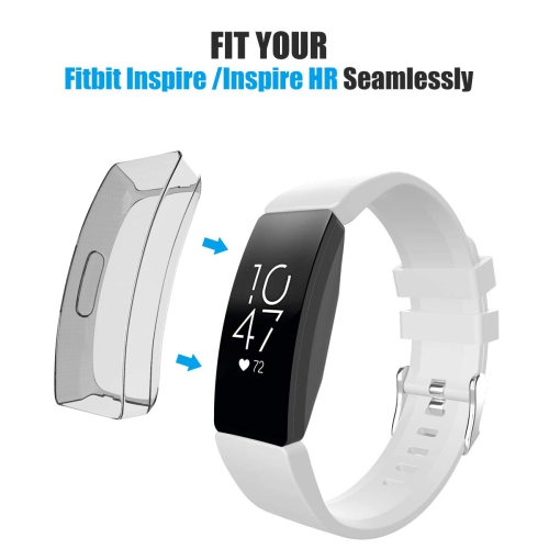 Fitbit Protector Case Compatible w/ Fitbit Inspire/Inspire HR, [2-Pack] Full Cover TPU Protective Case Watch Cover (2 PACK)