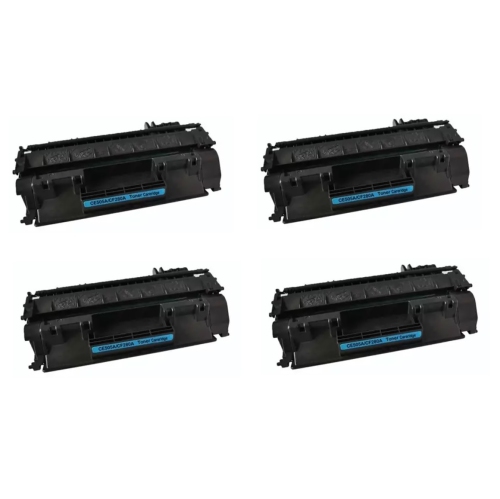 CC Premium Compatible 4 Pack HP 05A Black Toner Cartridge