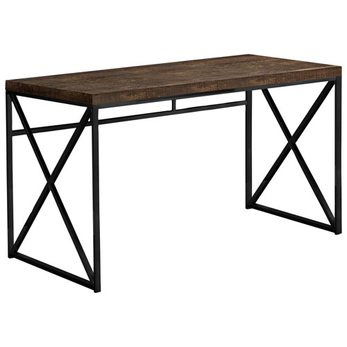 Monarch Computer Desk - Brown/Black