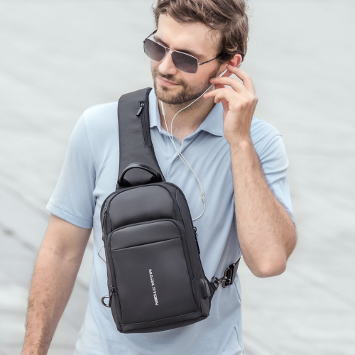 Mark Ryden "NAVARRO MINI" USB Charging Sling Bag w/ USB Charging Port, Anti-Theft Back Pocket & Water Repellent Material