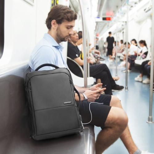 Mark Ryden "DARWIN" Business Style Laptop Backpack that easily Converts to a Briefcase, Water repellent Material