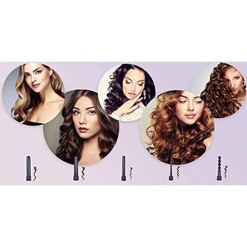 ohuhu 5 in 1 curling iron wand set