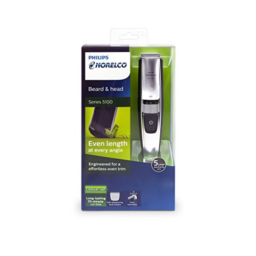 Philips Norelco & Head trimmer Series 5100, 17 built-in length settings, clipping combs, BT5210/42 Best Canada