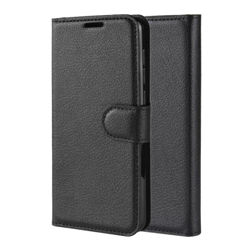 PANDACO Black Leather Wallet Case for Samsung Galaxy A70