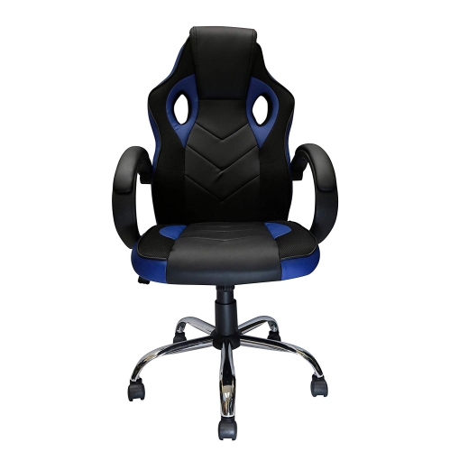 Nicer Furniture Blue Racing Gaming Chair with Tilt and Armrest