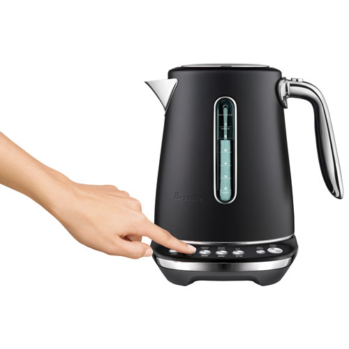 Breville Smart Kettle Luxe Programmable Electric Kettle - 1.7L - Black Truffle