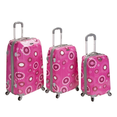 rockland pink luggage