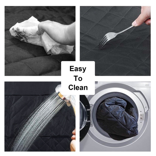 Gymax Black Waterproof Pet Front Seat Cover For Cars Nonslip Rubber Backing w/ Anchor