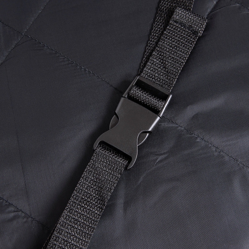 Gymax Black Waterproof Pet Front Seat Cover For Cars Nonslip Rubber Backing w/ Anchor