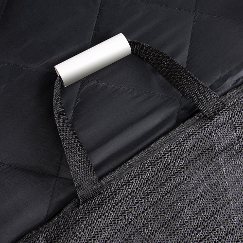 Gymax Black Waterproof Pet Front Seat Cover For Cars Nonslip Rubber Backing w/ Anchor