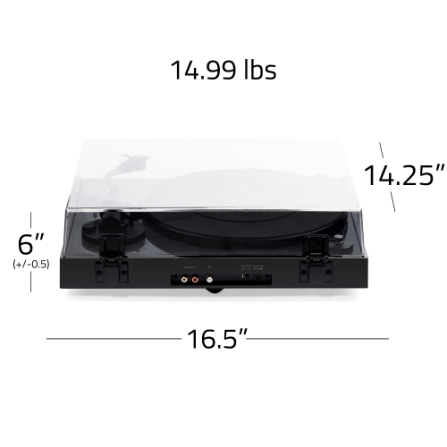 Tourne-disque haute fidélité en vinyle RT84 de Fluance avec cartouche bleue Ortofon 2M et moteur de contrôle de vitesse