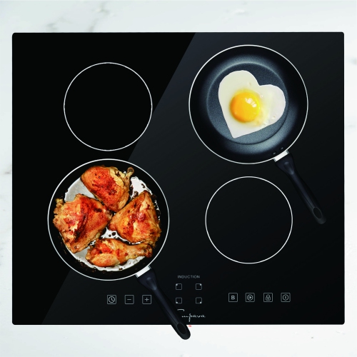 Empava 24" 4-Burner Electric Induction Cooktop - Black