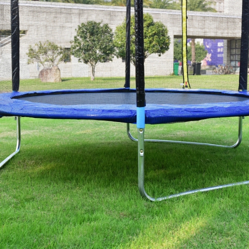 Gymax 8 FT Trampoline Combo Bounce Jump Safety Enclosure Net W/Spring Safety Pad