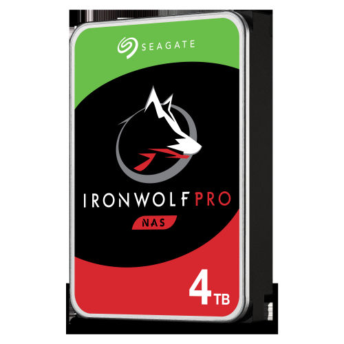 Seagate IronWolf Pro 4TB NAS Internal Hard Drive HDD – 3.5 Inch SATA 6Gb/s 7200 RPM 128MB Cache for RAID Network Attached Storage, Data Recovery