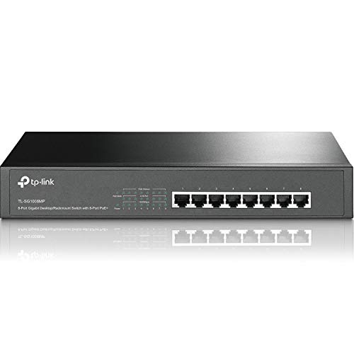 TP-Link TL-SG1008MP 8-Port Gigabit Desktop/Rackmount Switch with 8-Port PoE+