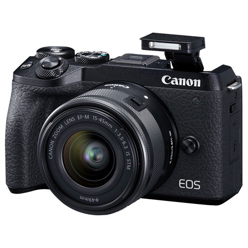 Canon EOS M6 Mark II Mirrorless Camera with 15-45mm IS STM + EVF Lens Kit