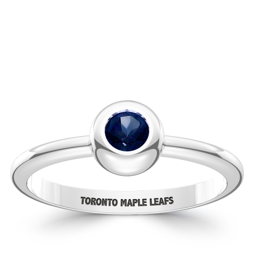 Toronto Maple Leafs Ring in Sterling Silver Design by BIXLER