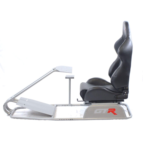 GTR Simulator GTS Model Black Real Racing Seat, Driving Simulator Cockpit Gaming Chair with Gear Shifter Mount