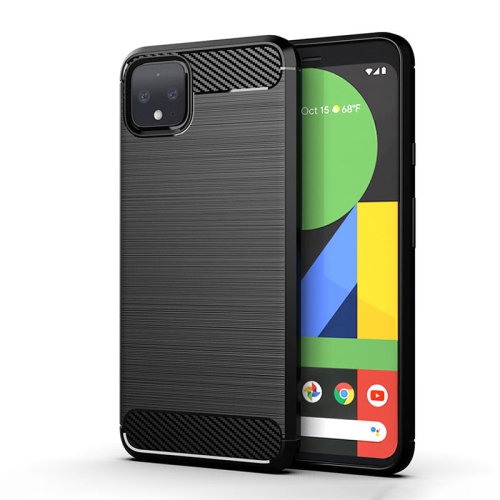 PANDACO Black Brushed Metal Case for Google Pixel 4