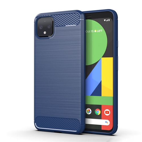 PANDACO Navy Brushed Metal Case for Google Pixel 4