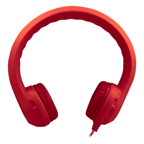HamiltonBuhl Kids-RED Hamilton Buhl Flex-Phones Foam Headphones, Red, Kindergarten Grade to 3 Grade
