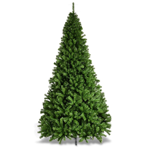 Costway 9FT PVC Artificial Christmas Tree 2132 Tips Premium Hinged w/ Solid Metal Legs